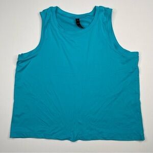 Kyodan Tank Top Teal Blue Summer Coastal Beachy Beach Pool Vacation Comfy Lounge